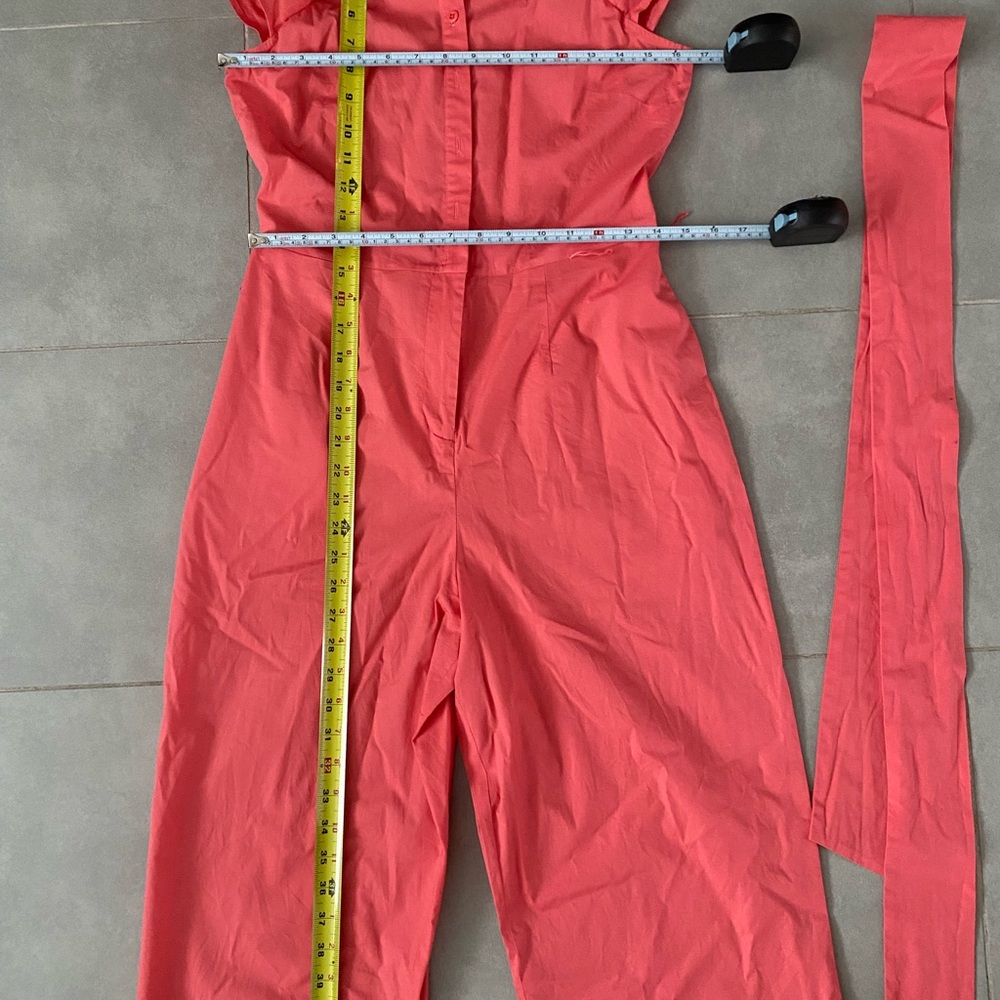 Gal Meets Glam Coral Jumpsuit - Picture 12 of 12